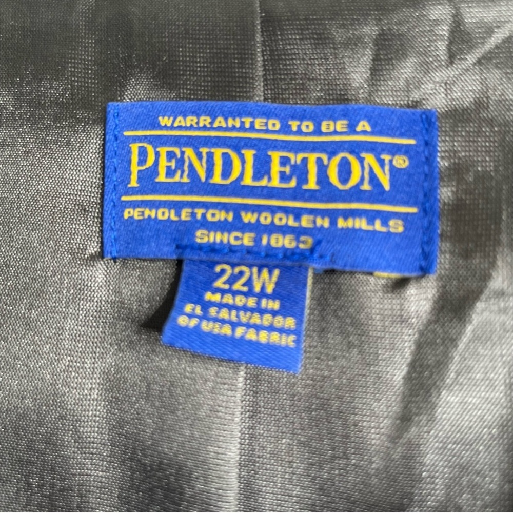 Pendleton 100% Virgin Wool Jacket Blazer Size 22w… - image 5